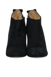 Current Boutique-Kate Spade - Black Suede Booties w/ Bow Sz 8