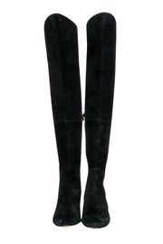 Current Boutique-Kate Spade - Black Suede Thigh High Boots Sz 9
