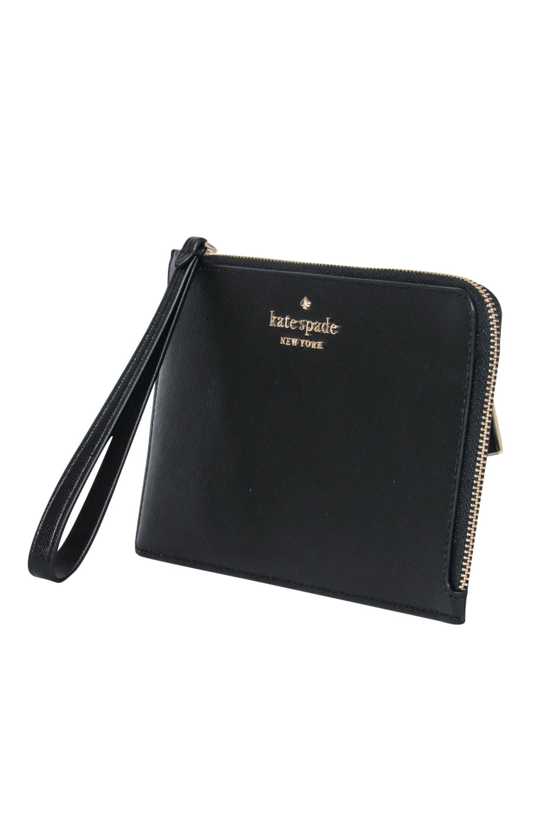 Kate Spade Black Leather Wristlet Wallet outlets