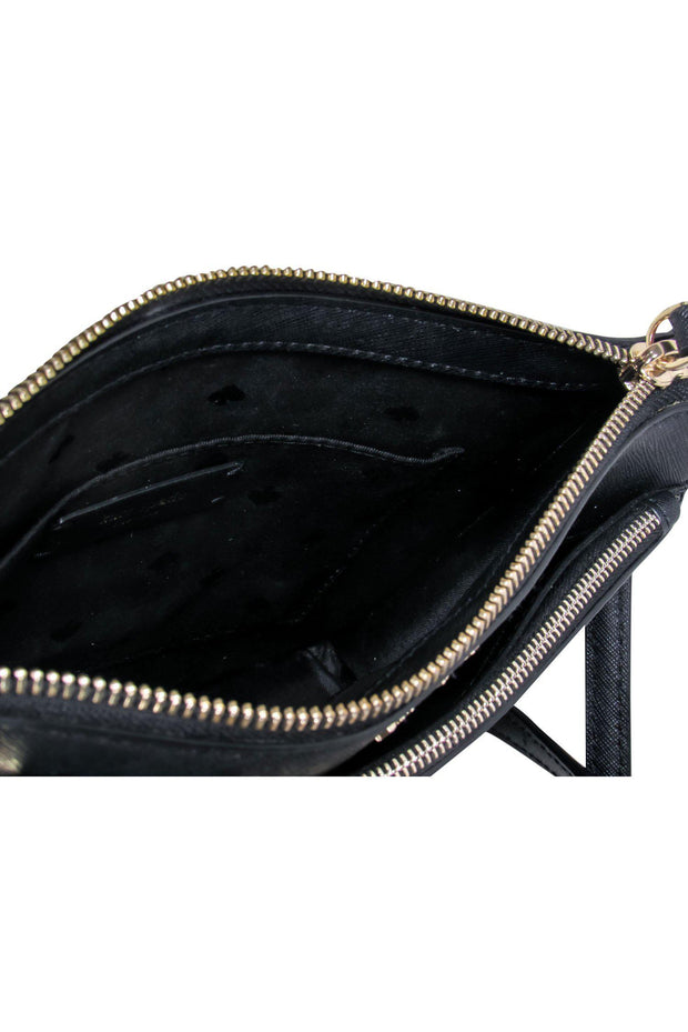 Current Boutique-Kate Spade - Black Textured Square Crossbody Bag