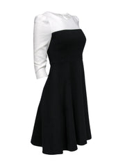 Current Boutique-Kate Spade - Black & White Colorblocked A-Line Dress Sz 2