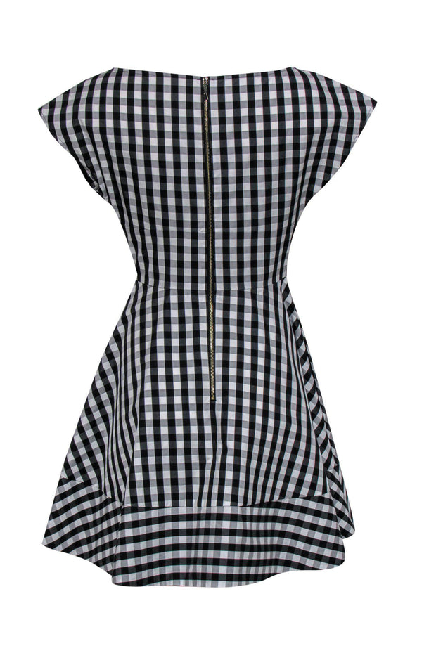 Current Boutique-Kate Spade - Black & White Gingham Cotton A-Line Dress Sz 6