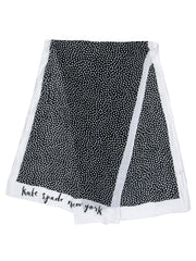 Current Boutique-Kate Spade - Black & White Lightweight Polka Dot Scarf