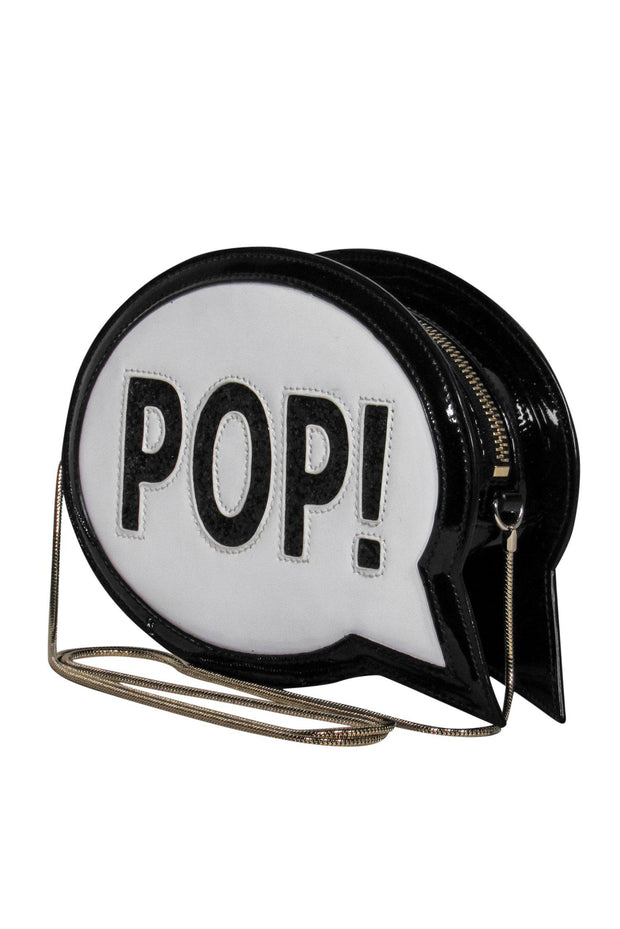 Current Boutique-Kate Spade - Black & White Speech Bubble "Pop!" Crossbody