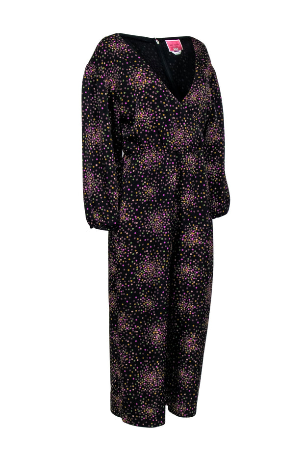 Current Boutique-Kate Spade - Black w/ Multi Color Speckled Jumpsuit Sz 10