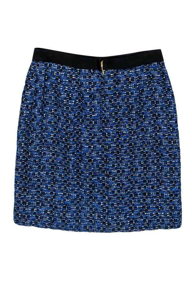 Current Boutique-Kate Spade - Blue & Black Tweed Pencil Skirt Sz 8