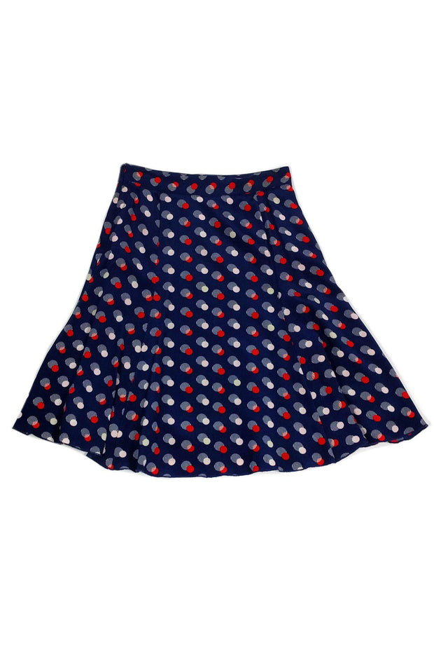 Current Boutique-Kate Spade - Blue Circle Print Skirt Sz 2