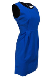 Current Boutique-Kate Spade - Blue Cotton Blend Sheath Silhouette Sz 12