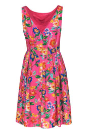 Current Boutique-Kate Spade - Bright Pink Floral A-Line Dress Sz 12