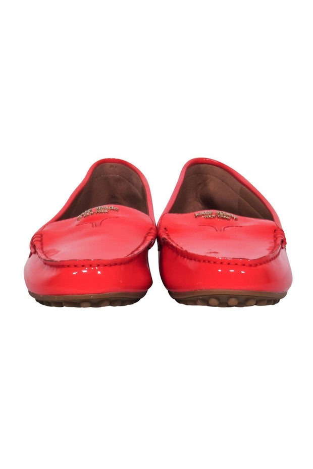 Current Boutique-Kate Spade - Bright Red Patent Leather "Deck" Loafers Sz 8.5