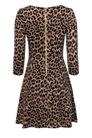 Current Boutique-Kate Spade - Brown Leopard Print A-Line Dress Sz 0