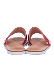 Current Boutique-Kate Spade - Chili Red "Viva El Taco" Leather Slide Sandals Sz 8