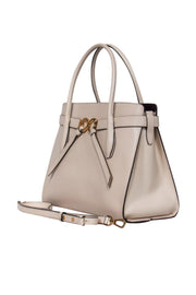 Current Boutique-Kate Spade - Cream Smooth Leather Convertible Satchel