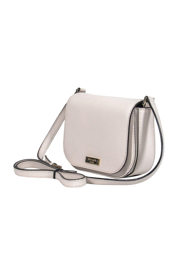Current Boutique-Kate Spade - Cream Smooth Leather Crossbody