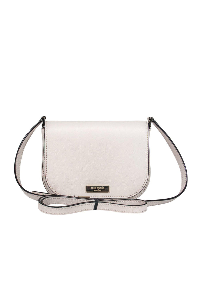 Kate Spade - Cream Pebbled Leather Harlow Crossbody Bag – Current Boutique