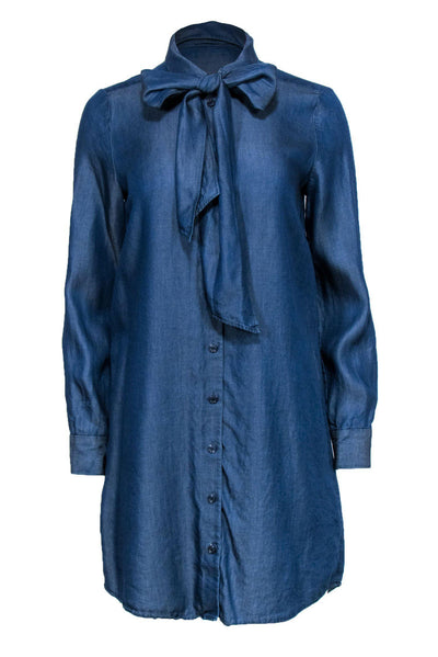 Current Boutique-Kate Spade - Dark Chambray Button-Up Shirt Dress w/ Tie Belt Sz 4
