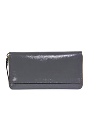 Current Boutique-Kate Spade - Dark Grey Patent Leather Wallet