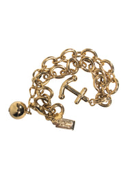 Current Boutique-Kate Spade - Gold Chain Anchor Charm Bracelet