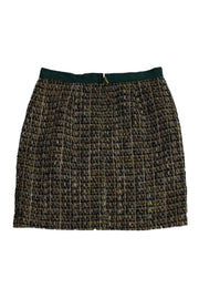 Current Boutique-Kate Spade - Green & Brown Tweed Skirt Sz 12
