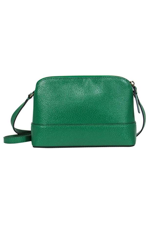 Current Boutique-Kate Spade - Green Textured Leather Crossbody
