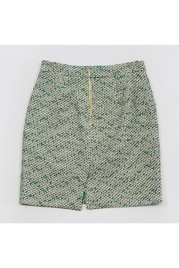Current Boutique-Kate Spade - Green Tweed Pencil Skirt Sz 10