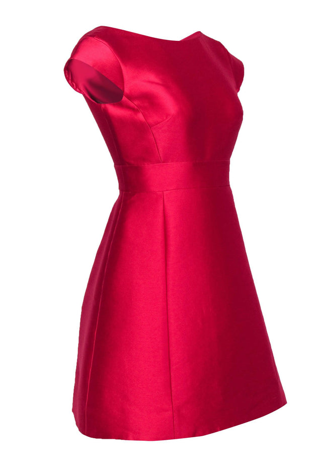 Current Boutique-Kate Spade - Hot Pink Cap Sleeve Open Back Mini Cocktail Dress Sz 2