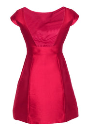 Current Boutique-Kate Spade - Hot Pink Cap Sleeve Open Back Mini Cocktail Dress Sz 2