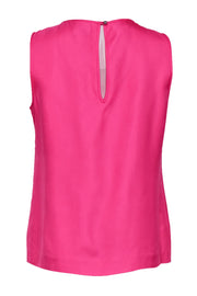 Current Boutique-Kate Spade - Hot Pink Tank w/ Floral Jeweled Neckline Sz 10