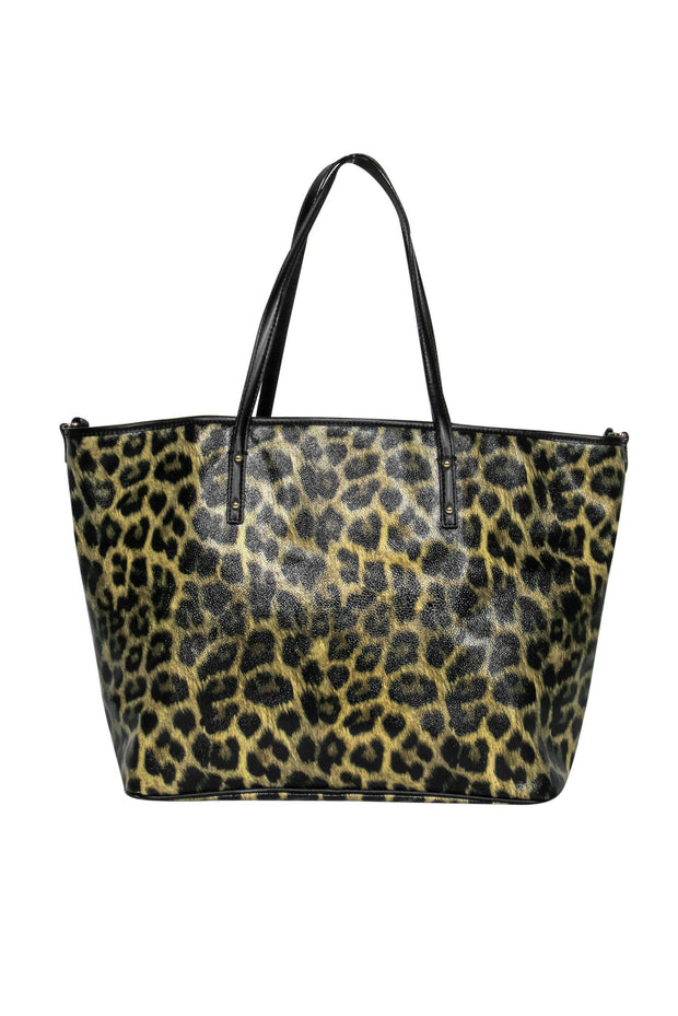 Current Boutique-Kate Spade - Large Leopard Print Leather Tote