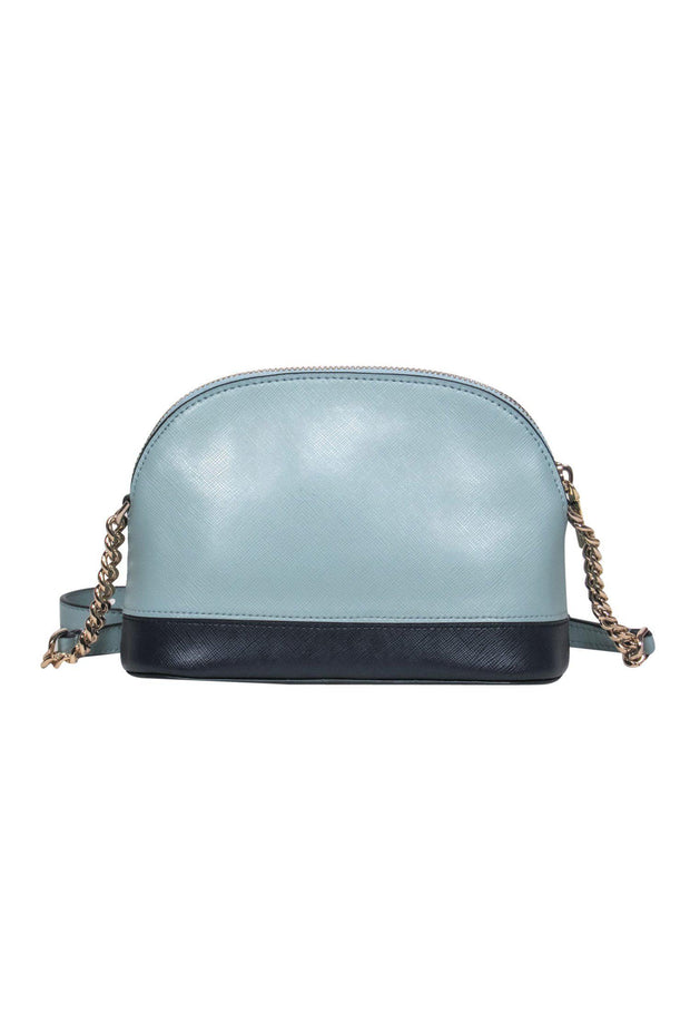 Kate Spade - Small Light Blue Leather Crossbody – Current Boutique