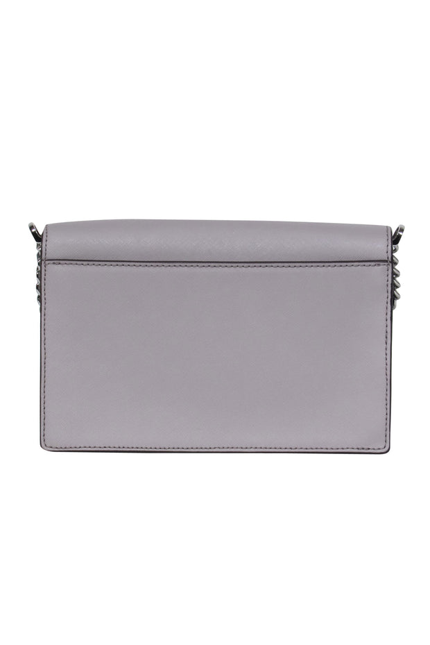 Current Boutique-Kate Spade - Light Gray Textured Leather "Cameron" Convertible Crossbody