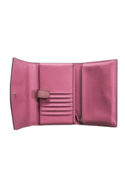 Current Boutique-Kate Spade - Mauve Textured Leather Crossbody Wallet