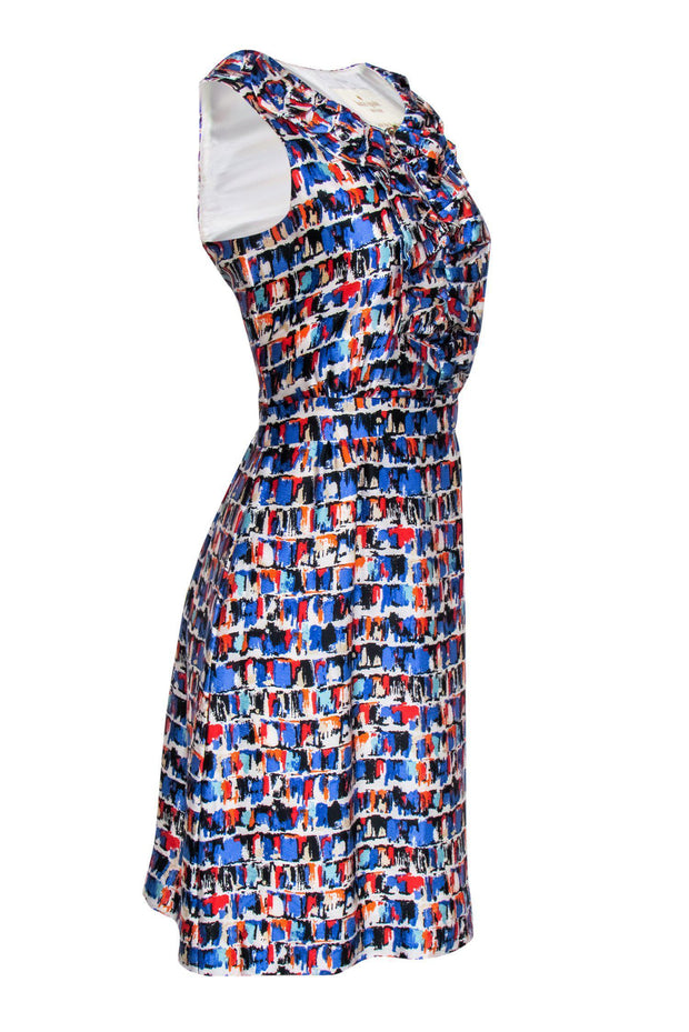 Current Boutique-Kate Spade - Multicolored Brush Stroke Print Dress Sz 10