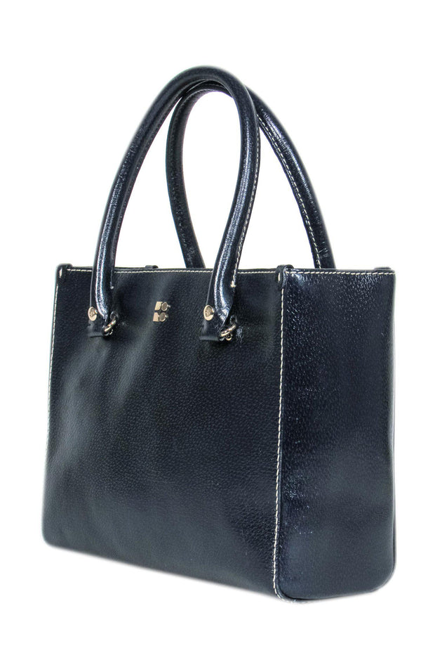 Current Boutique-Kate Spade - Navy Pebbled Leather Tote