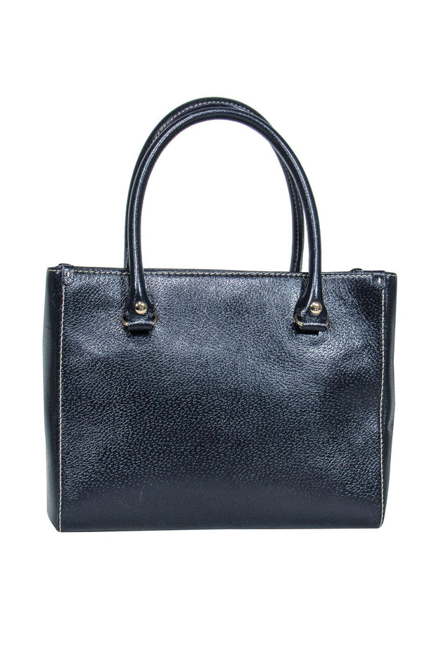 Current Boutique-Kate Spade - Navy Pebbled Leather Tote