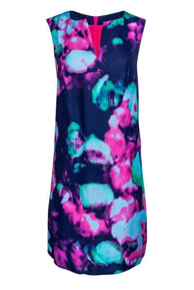 Current Boutique-Kate Spade - Navy Shift Dress w/ Neon Tie-Dye Sz 10