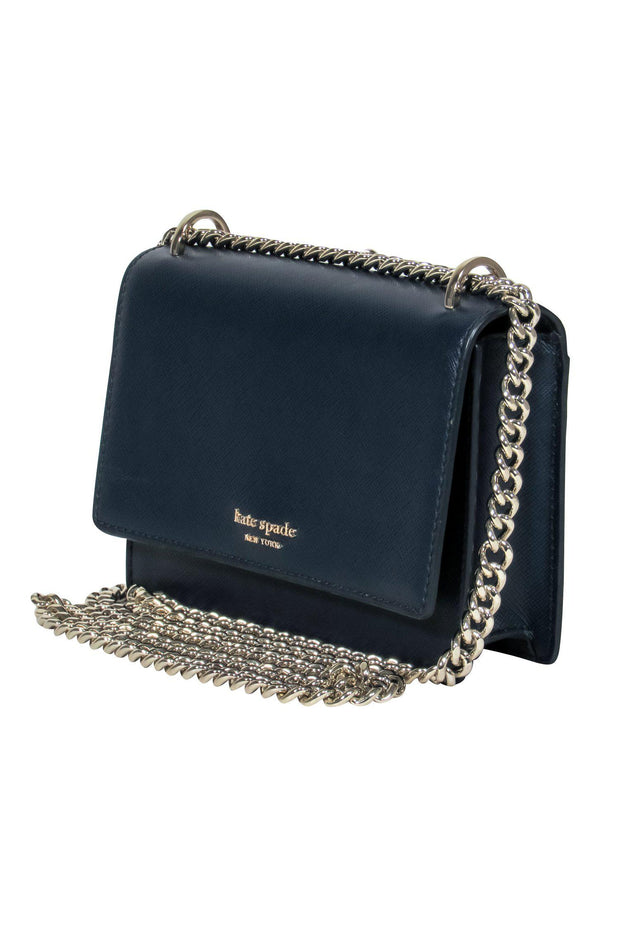 Buy Kate Spade Textured Chain Strap Crossbody Bag In Black