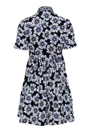 Current Boutique-Kate Spade - Navy & White Cotton Floral Print Collared Dress Sz XS