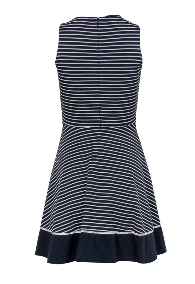 Current Boutique-Kate Spade - Navy & White Striped Fit & Flare Dress Sz 00