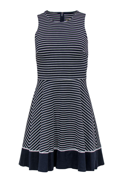 Current Boutique-Kate Spade - Navy & White Striped Fit & Flare Dress Sz 00