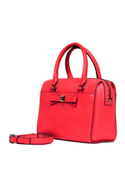 Current Boutique-Kate Spade - Neon Pink Bow Front Leather Carryall
