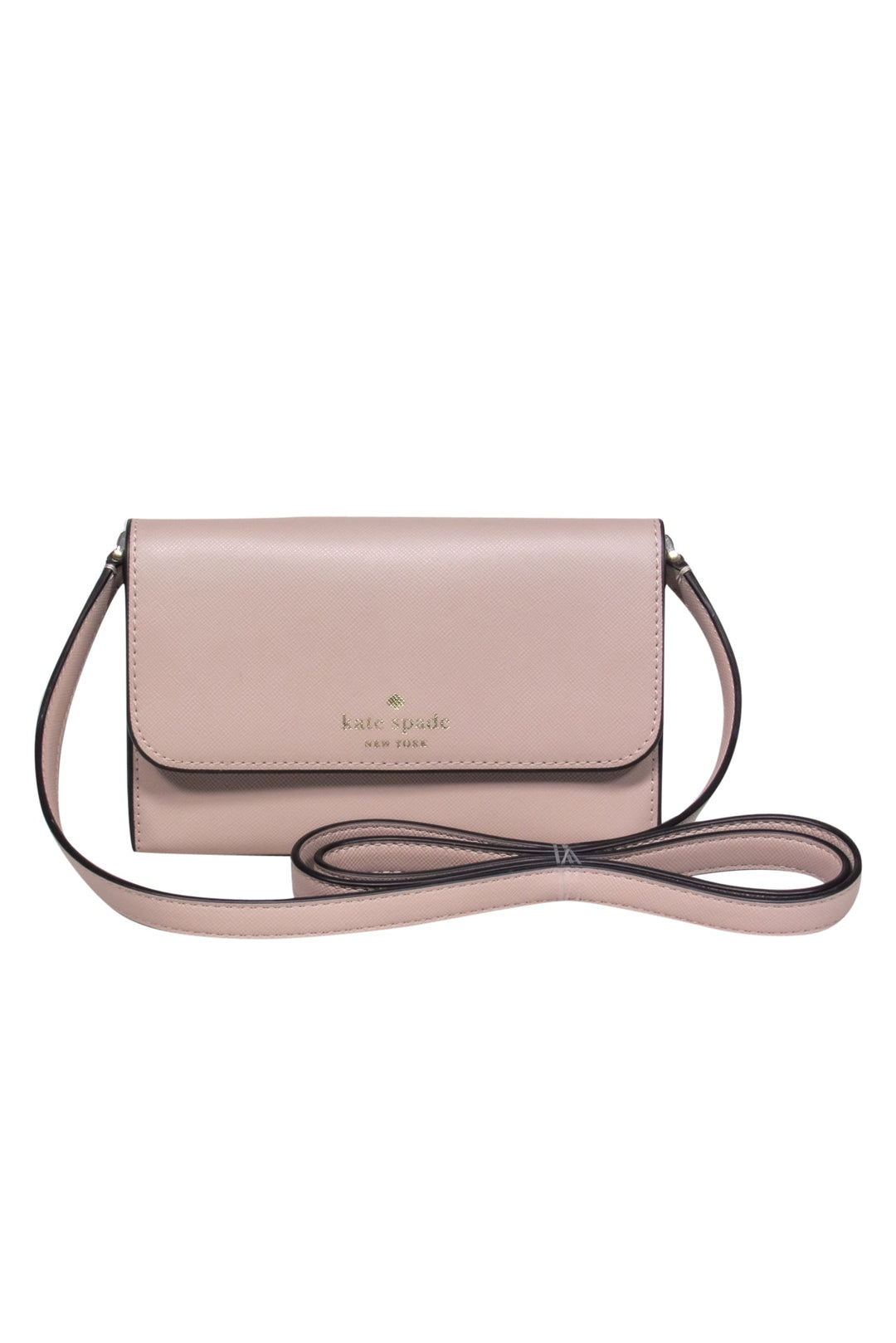 Kate Spade - Nude Fold-Over Mini Crossbody Purse – Current Boutique