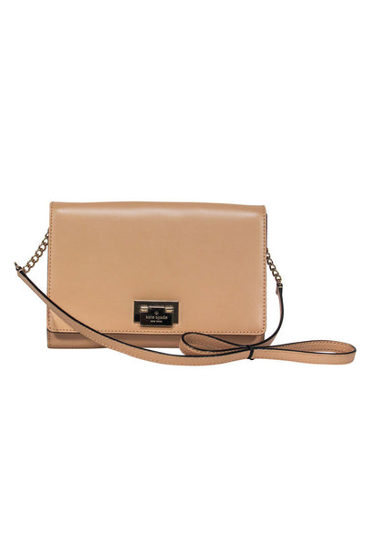 Current Boutique-Kate Spade - Nude Leather Crossbody w/ Gold Hardware