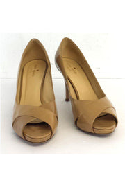 Current Boutique-Kate Spade - Nude Patent Leather Peep Toe Pumps Sz 10