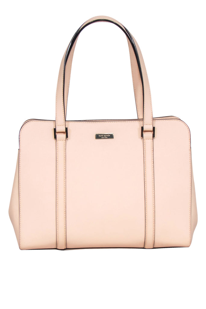Kate Spade - Peach Pink Textured Leather Miles Carryall Satchel