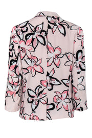 Current Boutique-Kate Spade - Pink Floral Print Single Button Blazer Sz 8