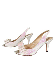 Current Boutique-Kate Spade - Pink Glitter Slingback Pumps Sz 5.5