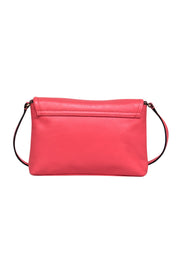 Current Boutique-Kate Spade - Pink Leather Fold-Over Crossbody Purse