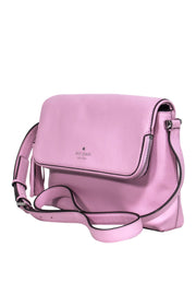 Current Boutique-Kate Spade - Pink Leather Fold-Over Crossbody Purse w/ Tassel