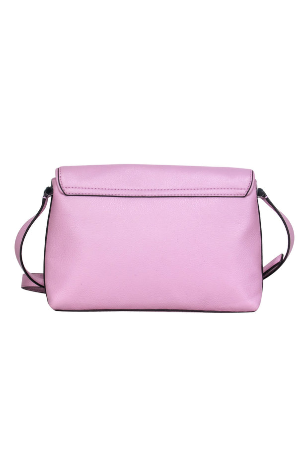 Small Leather Crossbody Handbag Purse Pink Silver Buckle NEW NWT Comely  Paris | eBay